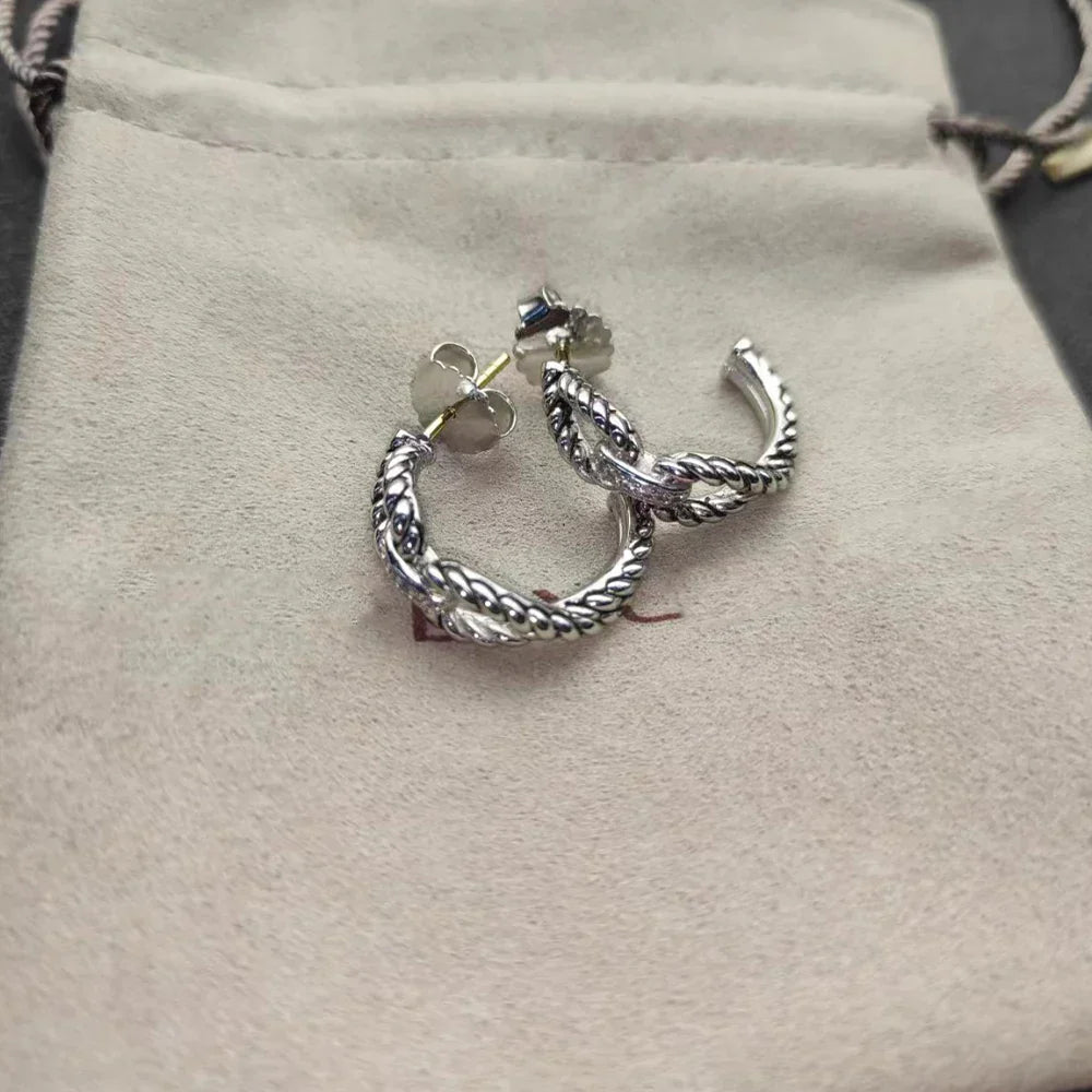 High Quality Fashion Classic 925 Silver Dy New Stud Earrings For Everyday Wear