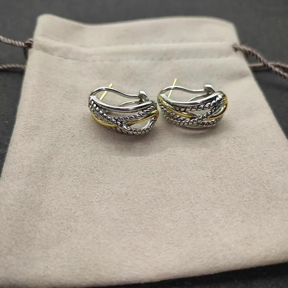 High Quality Fashion Classic 925 Silver Dy New Stud Earrings For Everyday Wear