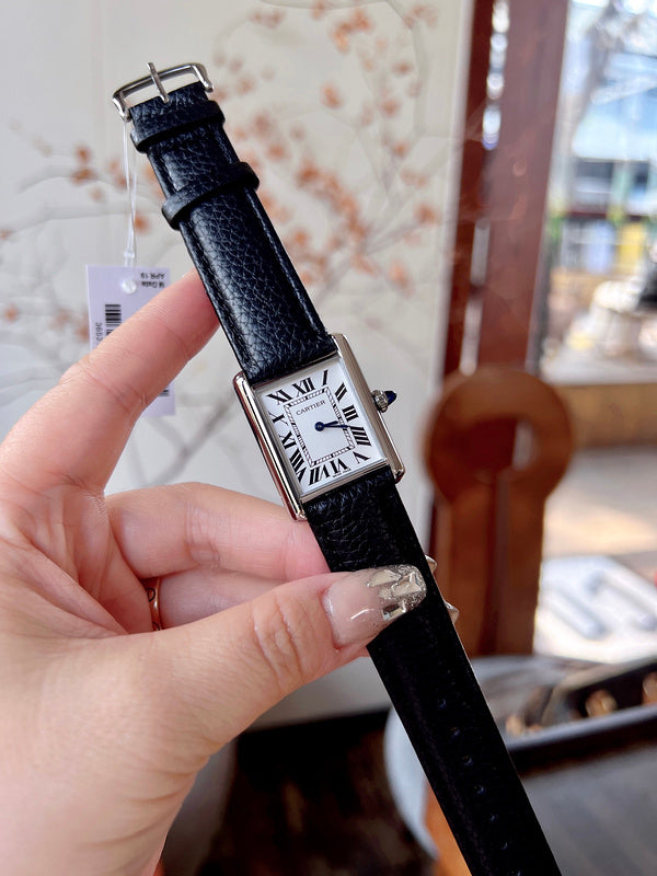 CW5  Couple's lychee print belt watch  25.5mm x 33.7mm/29.5mm*22mmCITIZEN movement