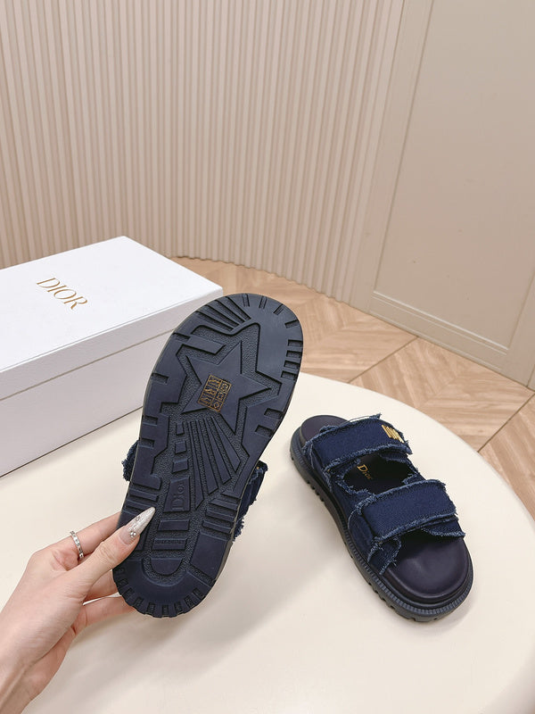 ODS3 Leather Women Slipper Size 35-42 Shoes with box